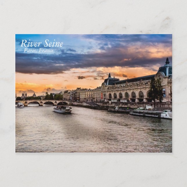 Seine, Pariser Postkarte (Vorderseite)