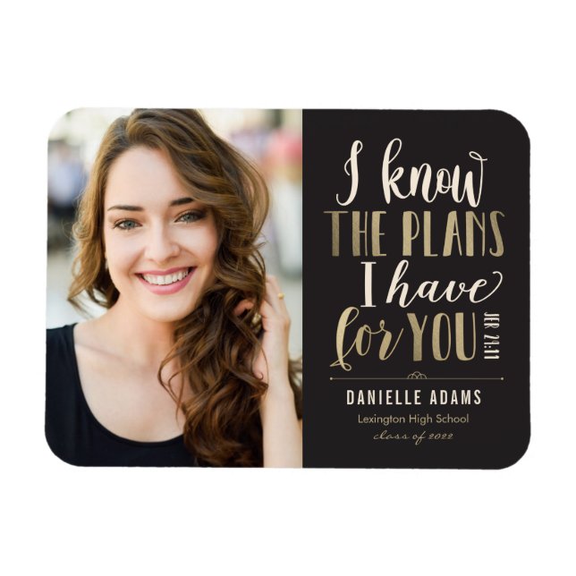 Seine Pläne Abschluss Ankündigung Magnet (Horizontal)