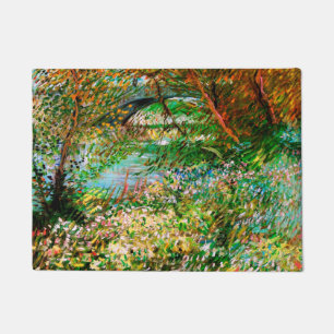 Seine Pont de Clichy Spring Van Gogh Fine Fußmatte