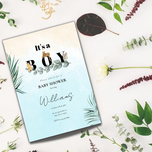 Seine Safari-Baby-Dusche Einladung (Von Creator hochgeladen)