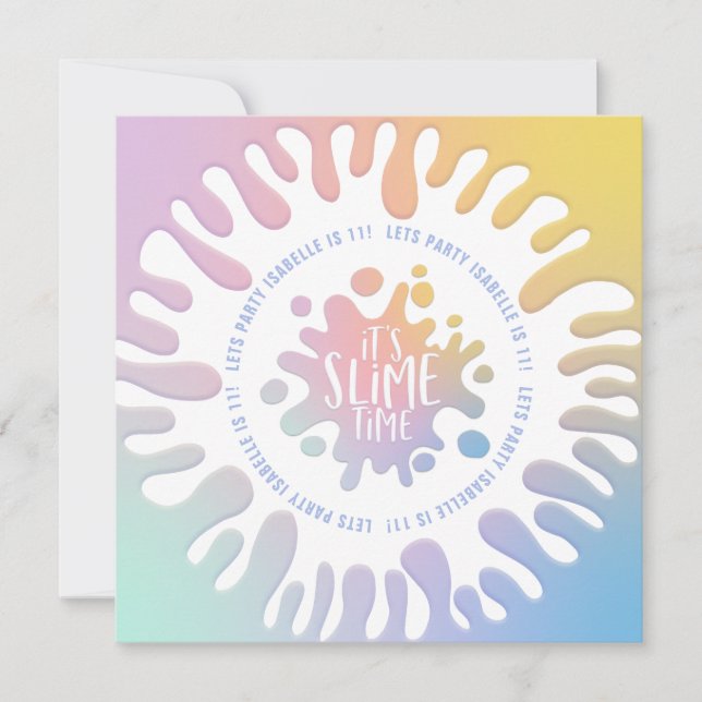 "seine schlanke Zeit Regenbogen platschen Geburtst (Vorderseite)