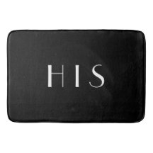 Seine Schwarze Monogramm-Minimal-White-Typografie