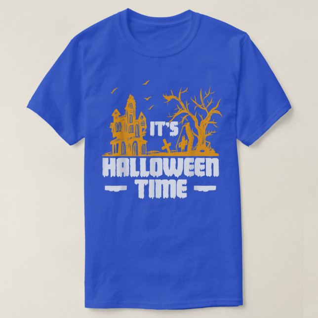 Seine Spuk Burg Halloween T-Shirt (Design vorne)