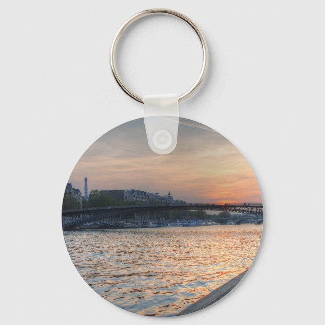 Seine sunset schlüsselanhänger (Vorderseite)
