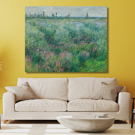 Seine-Ufer bei Vétheuil, Monet 1881 Leinwanddruck