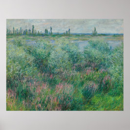 Seine-Ufer bei Vétheuil, Monet 1881 Poster