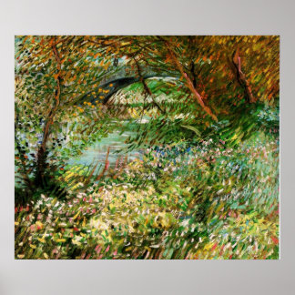 Seine-Ufer im Frühling - van Gogh Poster