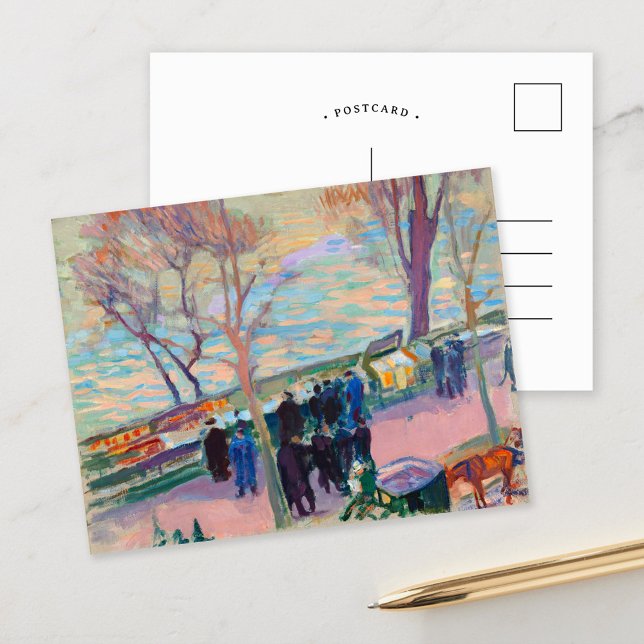 Seine-Ufer | Magnus Enckell Postkarte (Von Creator hochgeladen)