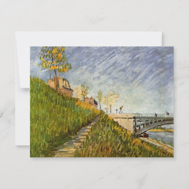 Seine-Ufer, Pont de Clichy von Vincent van Gogh (Vorderseite)