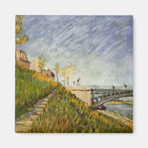 Seine-Ufer, Pont de Clichy von Vincent van Gogh Magnet