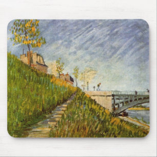 Seine-Ufer, Pont de Clichy von Vincent van Gogh Mousepad