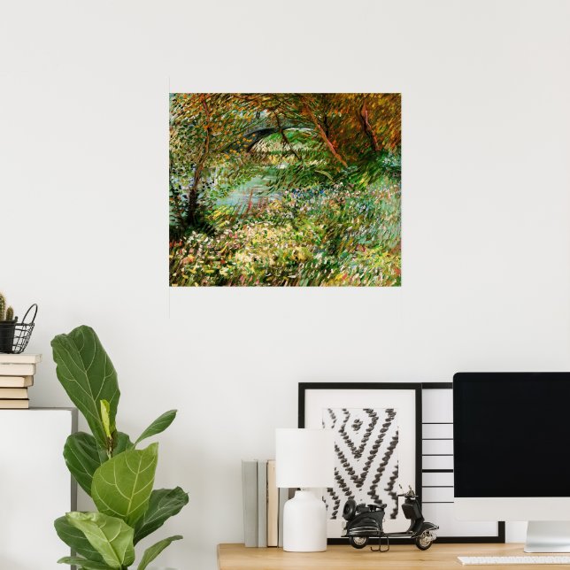 Seine-Ufer, Pont de Clichy von Vincent van Gogh Poster (Heimbüro)