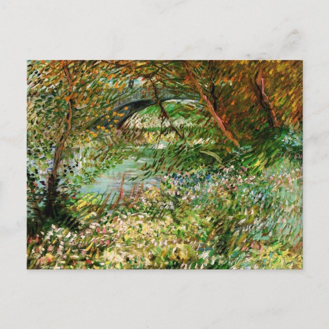 Seine-Ufer, Pont de Clichy von Vincent van Gogh Postkarte (Vorderseite)