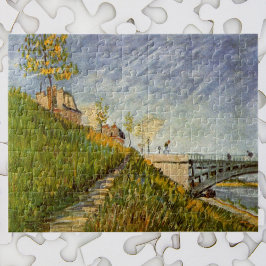 Seine-Ufer, Pont de Clichy von Vincent van Gogh Puzzle