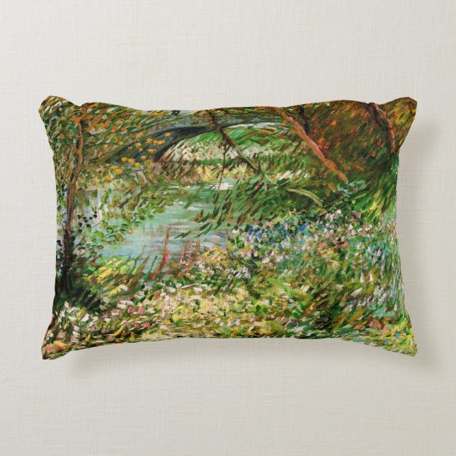 Seine-Ufer, Pont de Clichy von Vincent van Gogh Zierkissen (Vorderseite)