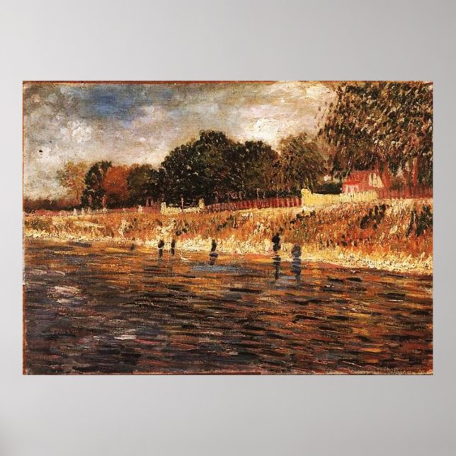 Seine-Ufer, Van Gogh Poster (Vorne)