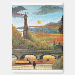 Seine und Eiffelturm bei Sonnenuntergang, Magnet