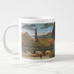 Seine und Eiffelturm bei Sonnenuntergang von Henri Jumbo-Tasse