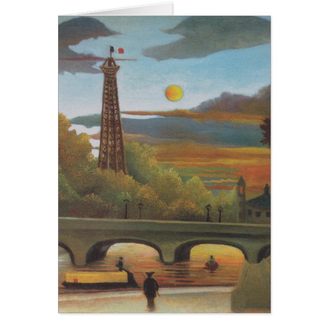 Seine und Eiffelturm bei Sunset by Henri Rousseau (Vorne)