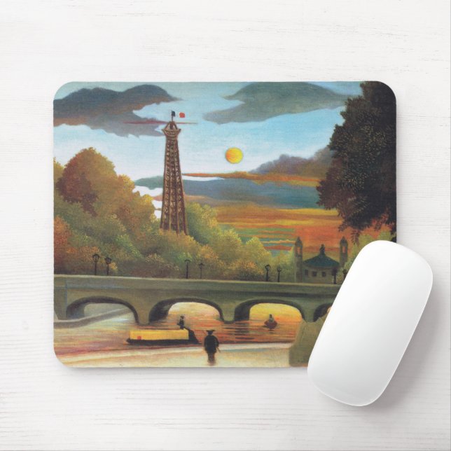 Seine und Eiffelturm im Sunset Mousepad (Mit Mouse)