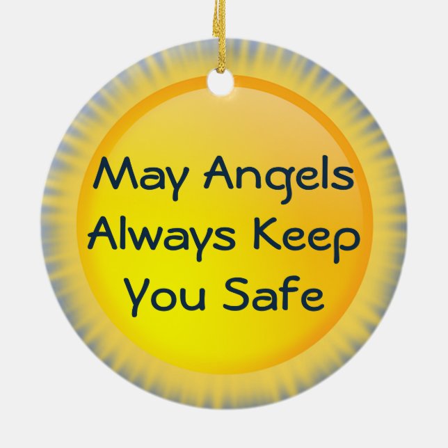 SEINE UND IHRE ANGELS-Ziergegenstände Keramik Ornament (Hinten)