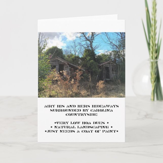 seine und ihre Fixer-Up-Grußkarte Karte (Vorderseite)