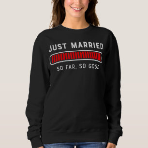 Seine und ihre gerade erst verheiratet frisch Verh Sweatshirt