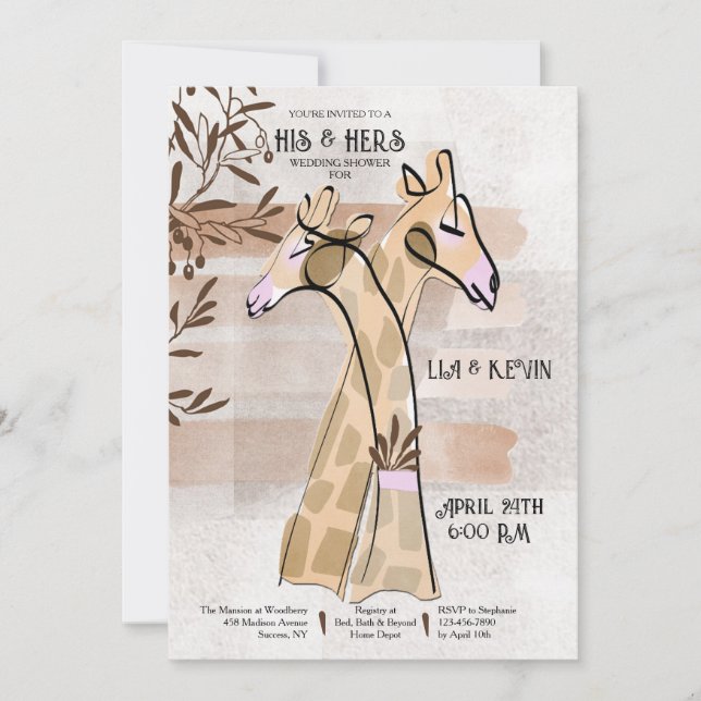 Seine und ihre Polterabend-Einladungen Einladung (Vorderseite)