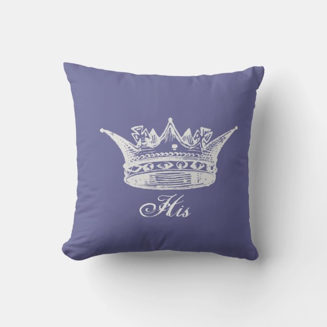 Seine und ihre reversible King and Queen Pillow Kissen (Vorderseite)