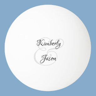 Seine und ihre Schrift Namen, Schwarz und Grau Tischtennisball