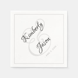 Seine und ihre Skriptnamen, graue Grenze Vs 2 Hoch Serviette