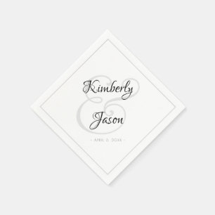 Seine und ihre Skriptnamen, graue Grenze Vs 2 Hoch Serviette