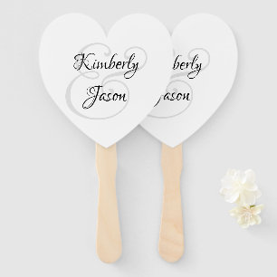 Seine und ihre Skriptnamen, schwarz & grau Fächer