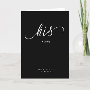 Seine Voices Card Minimalistisches Script Black Karte