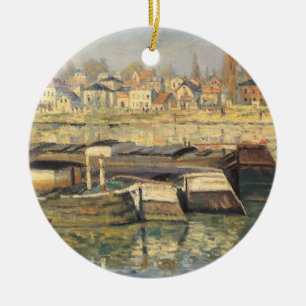 Seine von Claude Monet in Asniery Keramikornament