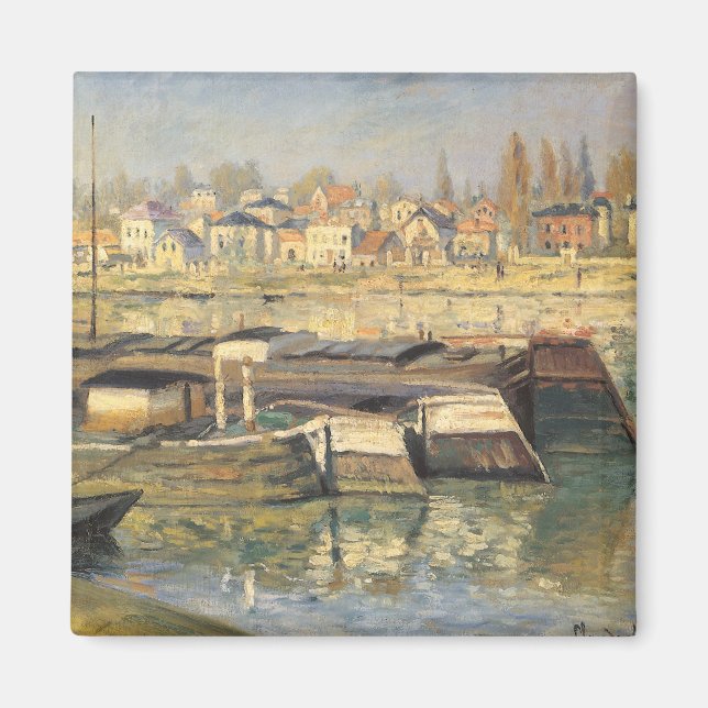 Seine von Claude Monet in Asniery Magnet (Vorne)