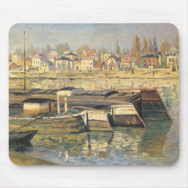Seine von Claude Monet in Asniery Mousepad (Vorne)
