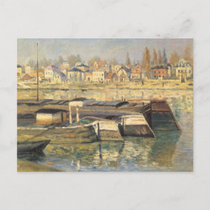 Seine von Claude Monet in Asniery Postkarte