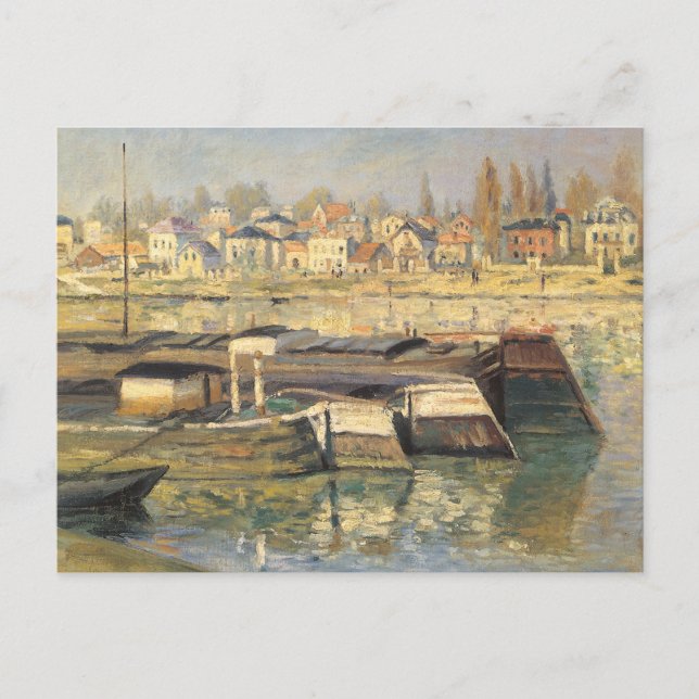 Seine von Claude Monet in Asniery Postkarte (Vorderseite)