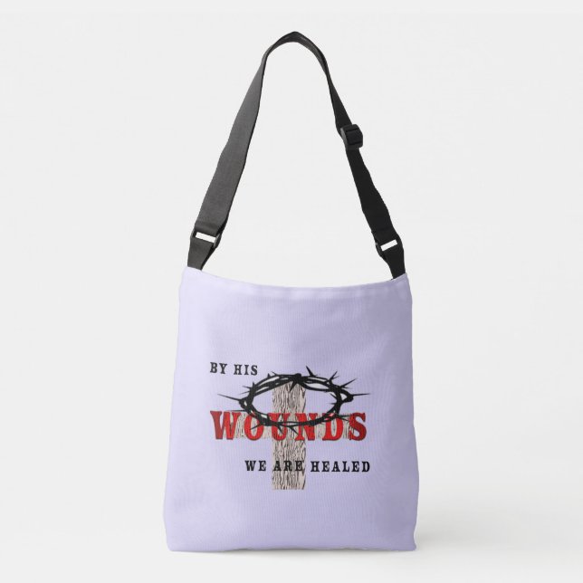 seine Wunden Tragetaschen Mit Langen Trägern (Vorderseite)