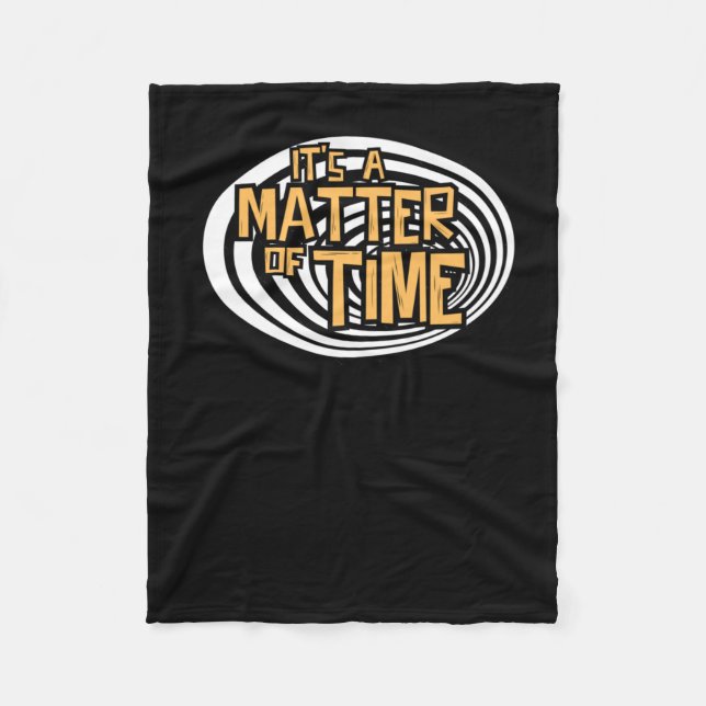 Seine Zeitvorstellung Fleecedecke (Vorderseite)