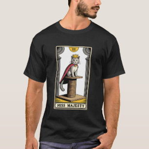 Seine Zischende Majestät Tarotkarte Mystische Katz T-Shirt
