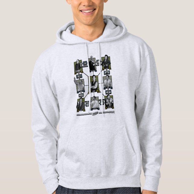 Seinfeld | Character Relationship Chart Hoodie (Vorderseite)