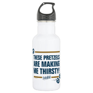 Seinfeld | "Diese Bretzels" Typografie Graphic Edelstahlflasche