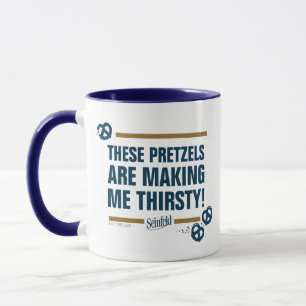 Seinfeld   "Diese Bretzels" Typografie Graphic Tasse
