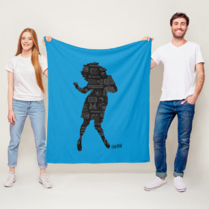 Seinfeld Elaine Dance Silhouette Fleecedecke