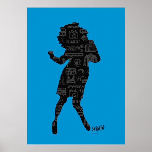 Seinfeld | Elaine Dance Silhouette Poster (Vorne)