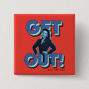 Seinfeld Elaine - Raus! Button