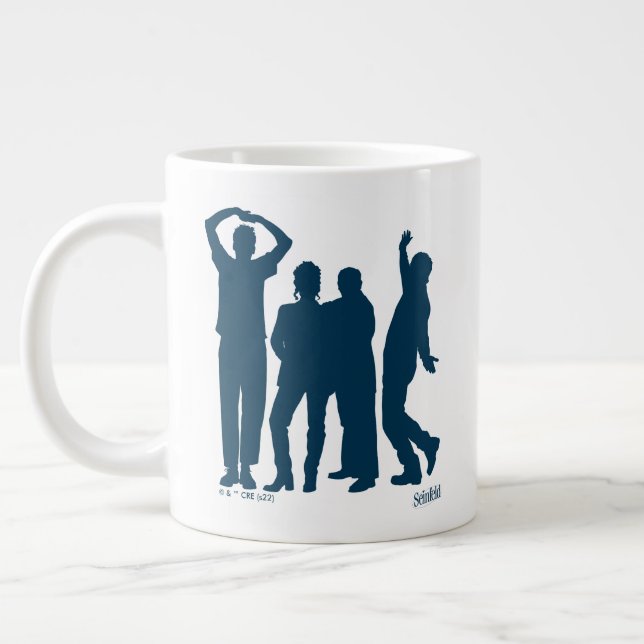 Seinfeld | Group Silhouette Graphic Jumbo-Tasse (Links)