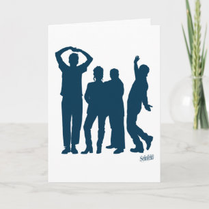 Seinfeld   Group Silhouette Graphic Karte